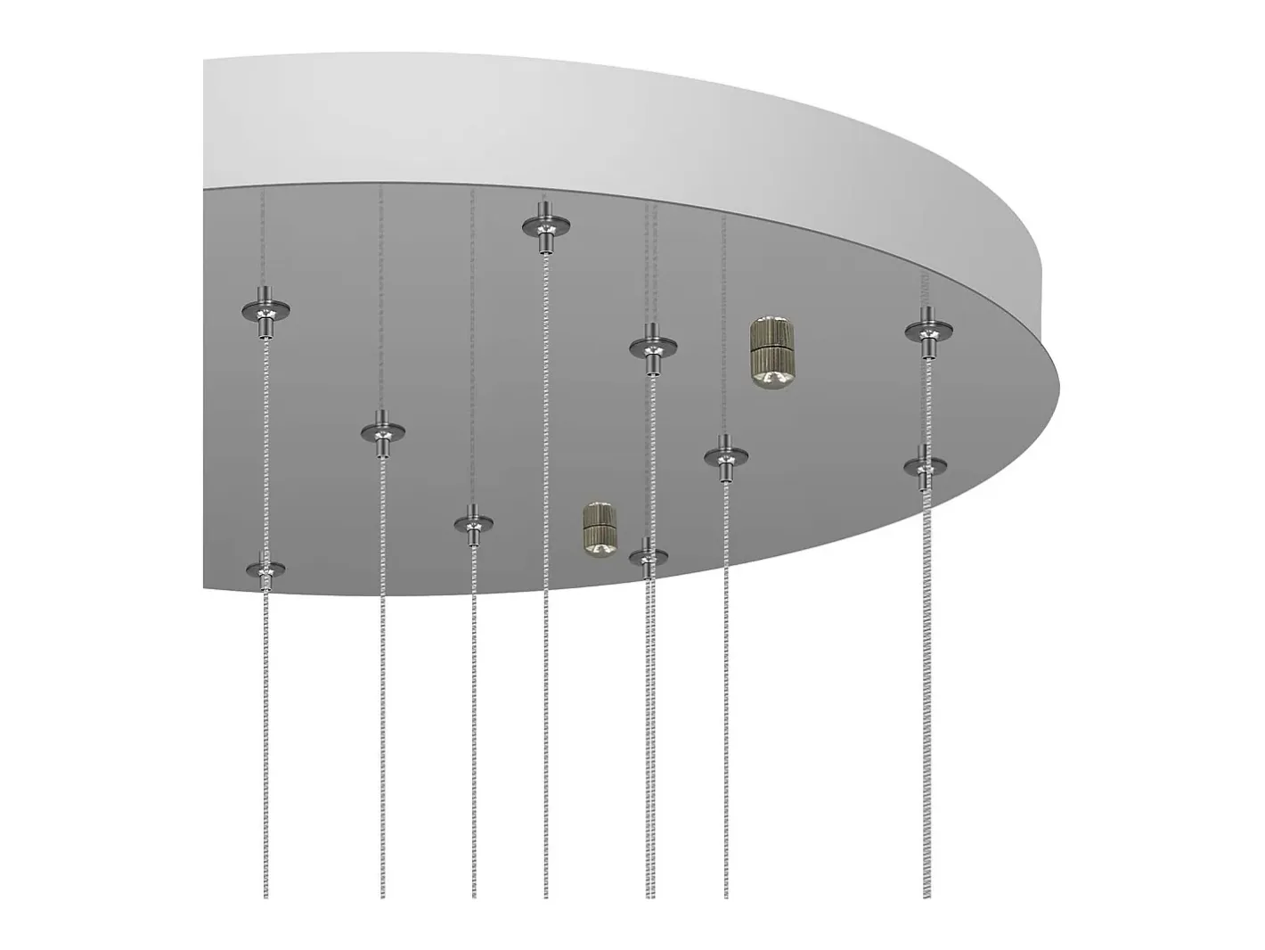 NETTLIFE . Colgante para mesa de comedor de altura ajustable. Colgante de vidrio. -Lámpara colgante. Moderno para jaula de escalera. Lustrera de 15 llamas. Gris antracita Online
