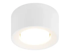 NETTLIFE Plafón-Foco de superficie redondo Lámpara de superficie montada Gx53 Lámpara de techo moderna pequeña de 10 W Blanco