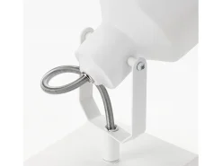 Discount NETTLIFE Foco de techo 1 llama aplique vintage E14 diseño retro de alta calidad orientable 350° MAX.40W Blanco