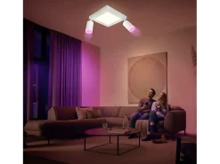 Sale NETTLIFE Foco de techo cuadrado GU10 3000k cálido 20W Lámpara de dormitorio ajustable 350° cálido Blanco