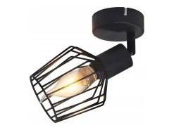 Discount NETTLIFE Foco de Techo E14 - Metal, Lámpara de Pasillo Industrial Giratoria 350°, Aplique de Pared para Pasillo y Sala de Estar, Negro