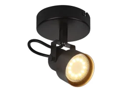 Best NETTLIFE Foco de techo - Lámpara de techo vintage GU10 para cocina, salón, pasillo Negro
