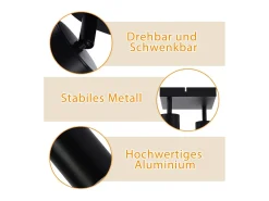 NETTLIFE Foco de techo para sala de estar, 2 bombillas, GU10, color , giratorio, moderno, para dormitorio, cocina Negro Outlet