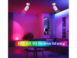 Clearance NETTLIFE Foco LED GU10 Giratorio 330° Ajustable Lámpara de Moderna Foco de Pared Industrial para Sala de Estar Dormitorio Blanco