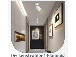 Clearance NETTLIFE Foco LED GU10 Giratorio 330° Ajustable Lámpara de Moderna Foco de Pared Industrial para Sala de Estar Dormitorio Blanco