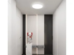 NETTLIFE , LED - Luz de techo, plana, 18 cm - 15 W, blanca, 6000 K - Iluminación moderna para la cocina, el pasillo, el dormitorio Negro
