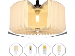 Sale NETTLIFE Lámpara colgante vintage para mesa de comedor, lámpara colgante para salón, comedor, 1 llama blanca Blanco