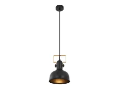 Online NETTLIFE Lámpara colgante vintage de 1 llama, , retro industrial, bombilla E27, máx. 40W. Negro