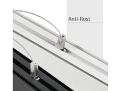 NETTLIFE Lámpara Suspendida-Lámpara Colgante LED 32W Diam.107CM Moderna Aluminio Regulable Altura Regulable con Diseño Largo Lineal para Blanco