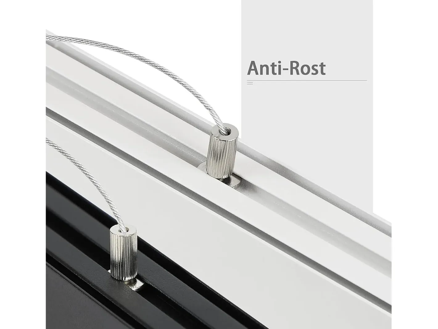 NETTLIFE Lámpara Colgante LED Blanca Moderna Diam.107CM Aluminio 32W Regulable con Control Remoto Diseño Lineal Largo para Oficina Sala de Estar Blanco