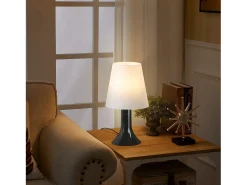 NETTLIFE Lámpara de mesa para salón, lámpara de noche con cable, juego de 2 lámparas pequeñas E14, lámparas de mesa modernas Negro