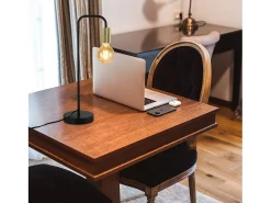 Discount NETTLIFE Lámpara de Mesa Vintage Lámpara de Noche para - Lámpara de Mesa Industrial E27 de Oro Luz Nocturna para niños en el Dormitorio Negro