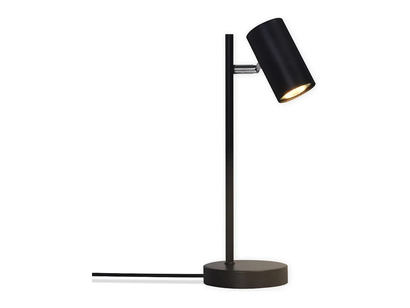 NETTLIFE lámpara de mesilla, lámpara de mesa negra, salón giratoria 350° GU10, metal, oficina. Negro Online