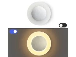 NETTLIFE Aplique Para Pared-lámpara de pared LED, lámpara de pared para interior, sala de estar, lámpara de pasillo diseño moderno lámpara escalera blanca cálida 3000K Negro