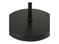 NETTLIFE Lámpara de pie de salón vintage, en madera con 2 llamas en diseño industrial de metal interruptor negro E27 - altura: 151 cm - sin bombilla Marru00f3n New