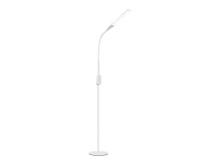 NETTLIFE Lámpara de pie LED para sala de estar regulable - Lámpara de pie táctil ajustable moderna de 158 cm 9 W con temporizador y función de memoria Blanco Discount