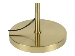 NETTLIFE Lámpara De Pie-Lámpara de pie moderna para sala de estar - Lámpara de pie de diseño Lámpara de pie con casquillo E27 con interruptor de pie -166 cm Dorado