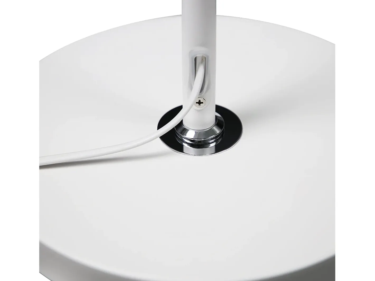NETTLIFE Lámpara De Pie-Lámpara de Pie para Salón, Lámpara de Pie Vintage - 166cm, Diseño Retro, Lámpara de Pie de Metal con Casquillo E27, Máximo 40W Blanco
