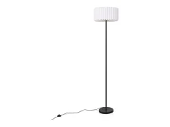 NETTLIFE Lámpara de pie vintage, lámpara de pie para salón, lámpara de pie, lámpara de pie con pantalla de papel , lámpara de pie para salón, lámpara G9 Blanco Discount