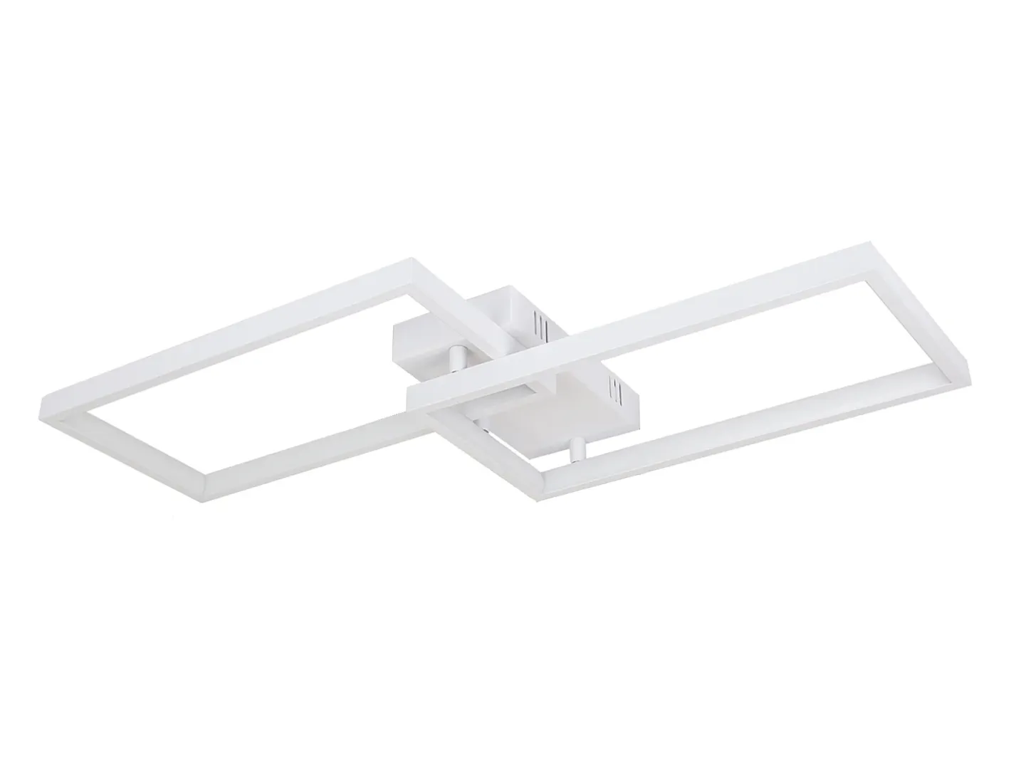 NETTLIFE Plafón-Lámpara de Techo LED Regulable con Control Remoto 40W Metal Lámpara de Cocina de Diseño Moderno para Dormitorio Sala de Estar Blanco