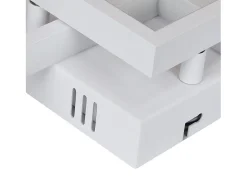 NETTLIFE Plafón-Lámpara de Techo LED Regulable con Control Remoto 40W Metal Lámpara de Cocina de Diseño Moderno para Dormitorio Sala de Estar Blanco