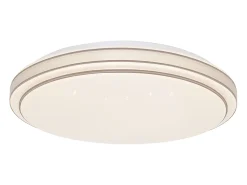 New NETTLIFE Lámpara de Techo LED Ø 27 cm Lámpara Moderna de Cielo Estrellado para Dormitorio Lámpara Blanca Cálida de 12 W Lámpara Redonda de para Blanco