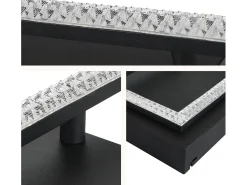 NETTLIFE Lámpara de Techo LED 3000K-6500K, Lámpara de Cocina Regulable de 54W Diseño Cuadrado Moderno con Control Remoto para Dormitorio Cocina Negro Online