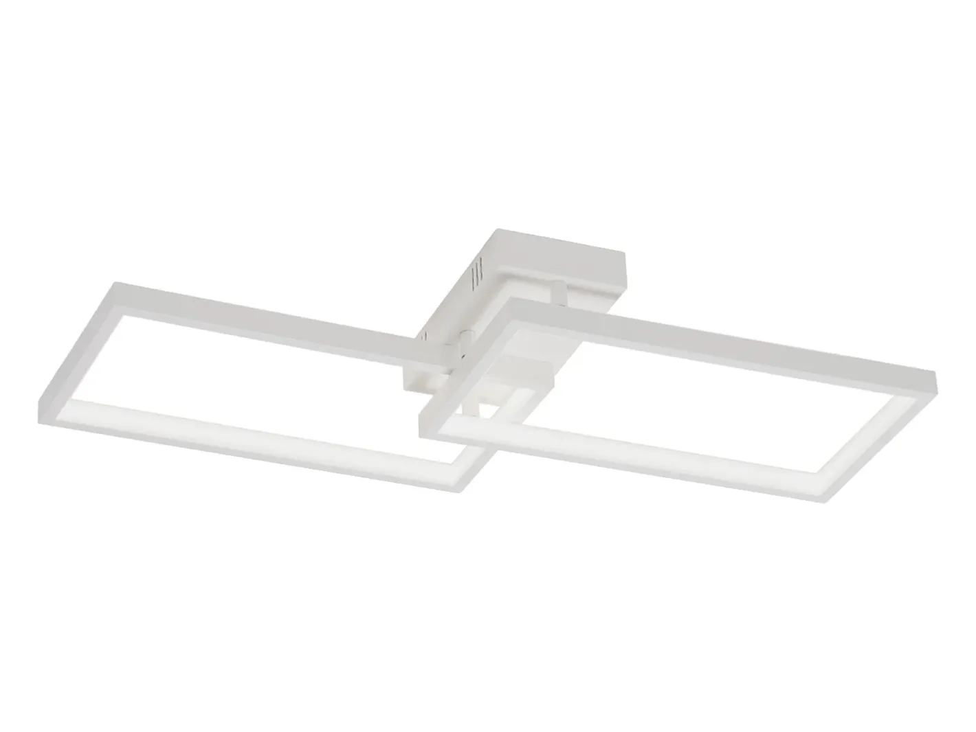 NETTLIFE Lámpara de Techo LED Metal 48W 80CM Lámpara de Salón Moderna Regulable con Diseño Rectangular para Dormitorio Infantil Blanco Best