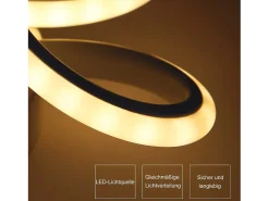 New NETTLIFE Lámpara de Techo LED Negra 17W 3000K Lámpara de Moderna Diseño de Metal Geométrico Blanco Cálido para Entrada Dormitorio Negro