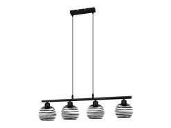NETTLIFE Lámpara de techo negra retro E27 de metal industrial. Negro Clearance