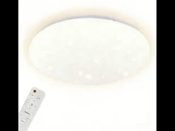 NETTLIFE Lámpara de Techo LED Cielo Estrellado Lámpara de Dormitorio Regulable con Control Remoto 37W Lámpara de Habitación Infantil 28cm para Blanco Hot