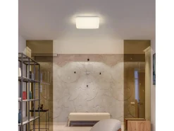 Clearance NETTLIFE Lámpara de techo LED, 21 cm, lámpara de cielo estrellado, 15 W, cuadrada, , neutro, decoración de estrellas para, habitación infantil Blanco