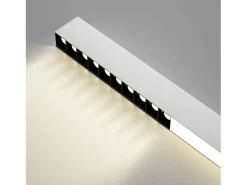 NETTLIFE Plafón-Lámpara de Techo LED Blanca 32W Lámpara de Regulable Moderna con Control Remoto Lámpara de Escritorio Larga 107CM para Dormitorio de Blanco