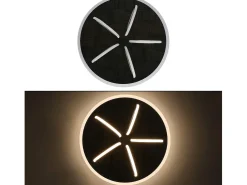 NETTLIFE Plafón-Lámpara de Techo LED Luz de Salón Cálido 41W, 3000K, 43 x 12,5 cm Lámpara Moderna para Dormitorio Habitación de los Niños, Pasillo Blanco