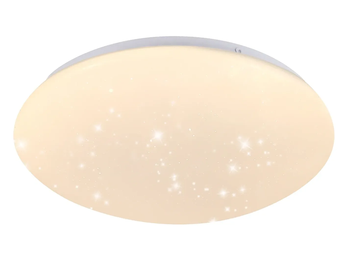 NETTLIFE Lámpara de techo LED cielo estrellado lámpara de techo de dormitorio blanca iluminación de techo redonda de 12W Blanco