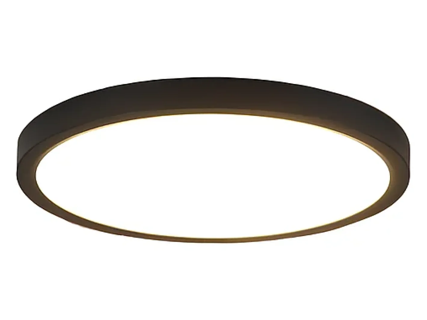 NETTLIFE Lámpara de techo LED plana negra de 18 cm y 15 W, redonda, pequeña, LED blanco cálido integrado permanentemente, 3000 K Negro Best