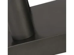 Outlet NETTLIFE Lámpara de Techo Vintage E14 Lámpara Industrial Lámpara de Dormitorio Gris con 4 Focos de Metal para Sala de Estar Cocina Pasillo Bar Negro