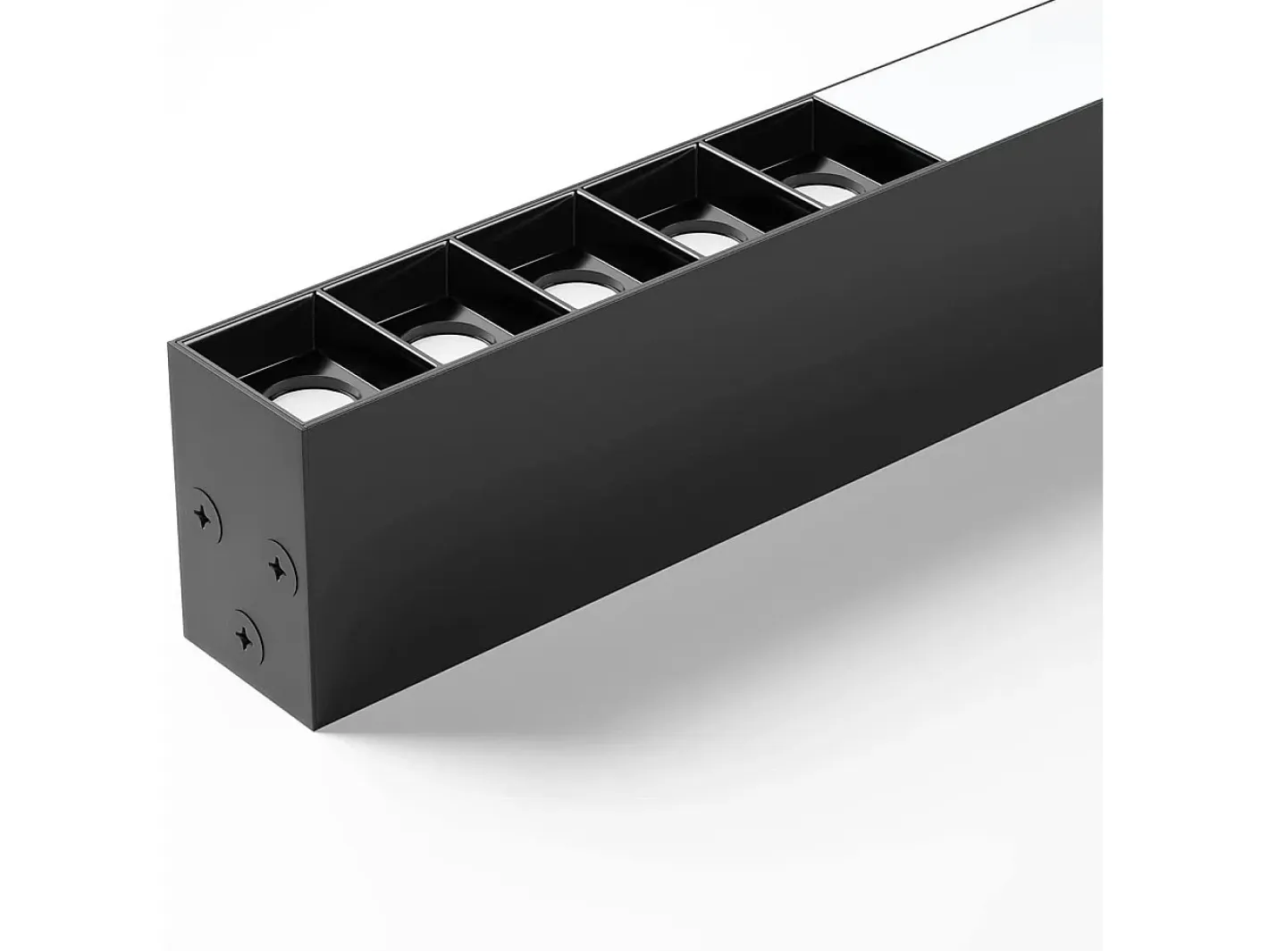 NETTLIFE Lámpara de Techo LED Negra Lámpara de Sala de Estar Regulable Moderna de 25 W de Largo con Control Remoto de 80 CM para Dormitorio de Oficina Negro New