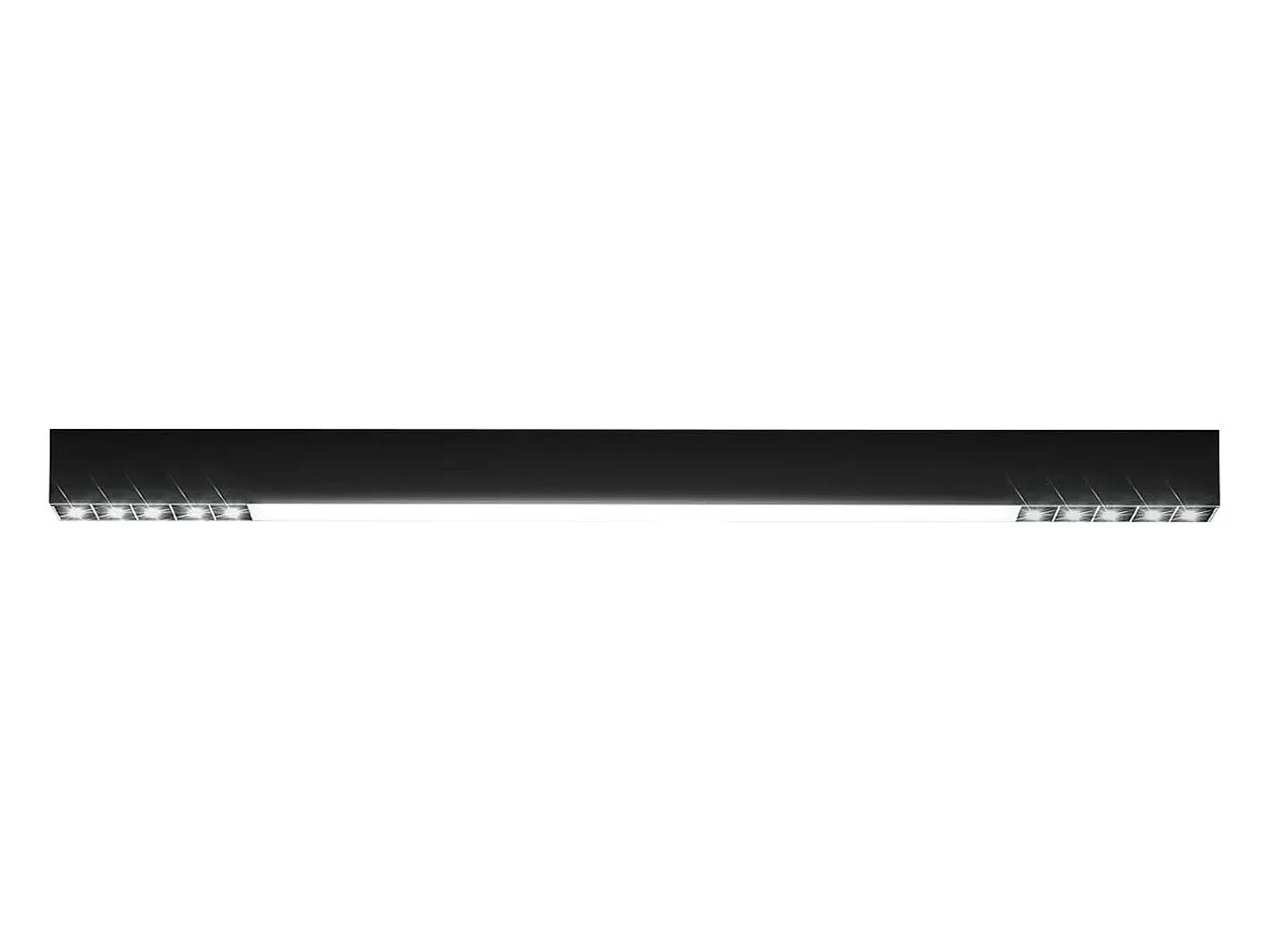 NETTLIFE Lámpara de Techo LED Negra Lámpara de Sala de Estar Regulable Moderna de 25 W de Largo con Control Remoto de 80 CM para Dormitorio de Oficina Negro New