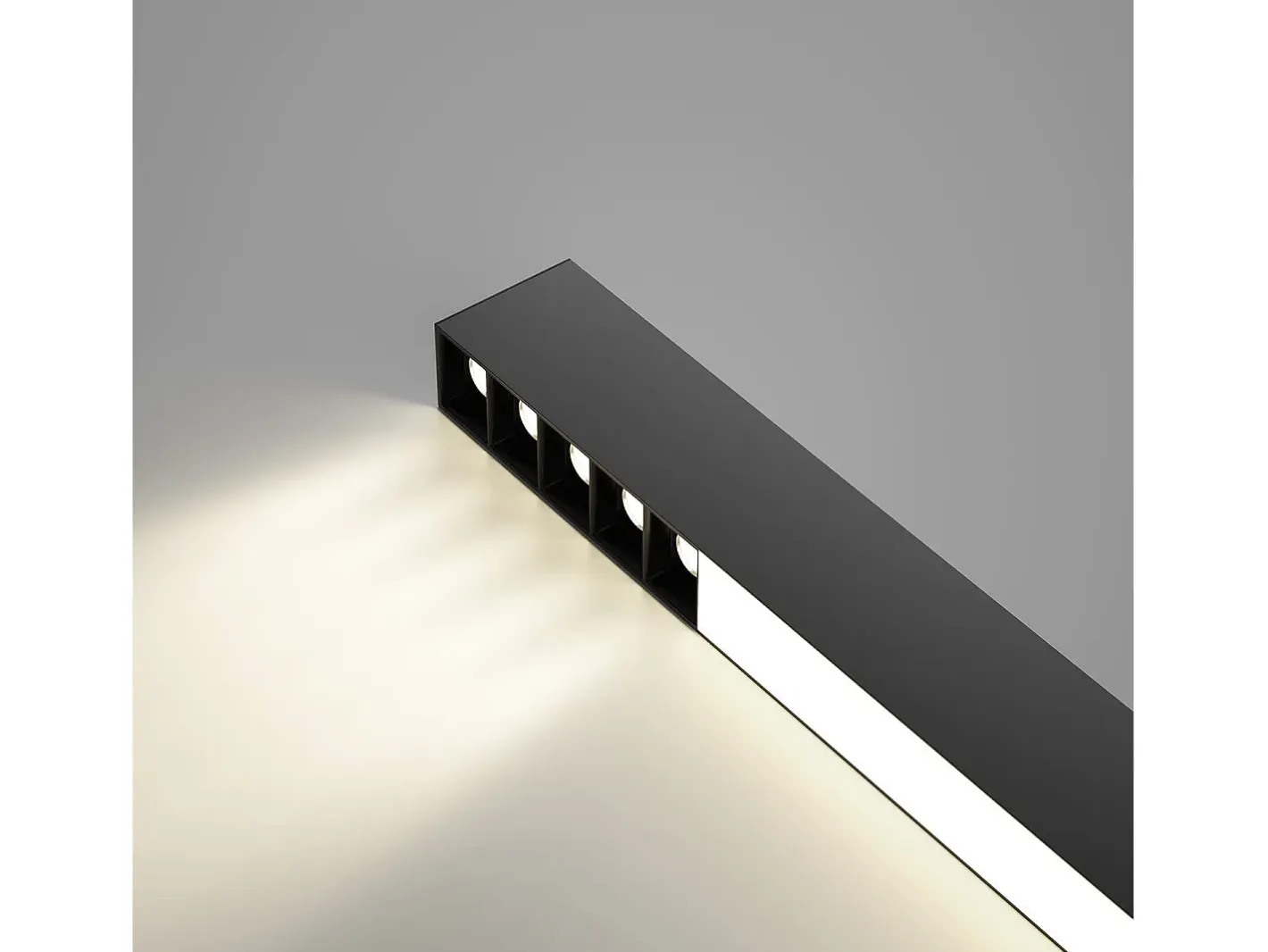 NETTLIFE Lámpara de Techo LED Negra Lámpara de Sala de Estar Regulable Moderna de 25 W de Largo con Control Remoto de 80 CM para Dormitorio de Oficina Negro New