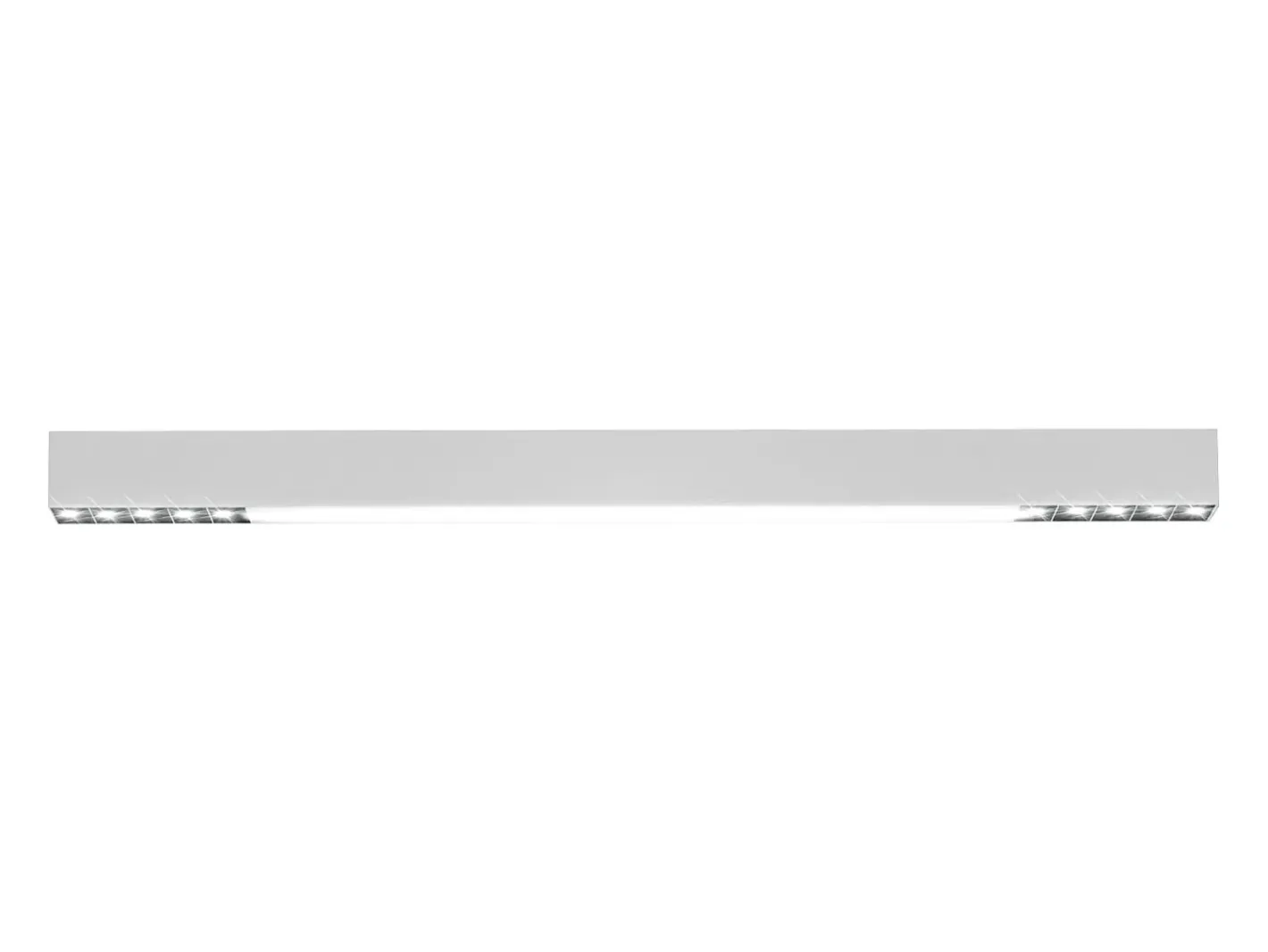 NETTLIFE Plafón-Lámpara de Techo LED Blanca 25W Lámpara Moderna para Lámpara de Escritorio Larga Regulable con Control Remoto 80CM para Dormitorio Blanco