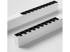 NETTLIFE Plafón-Lámpara de Techo LED Blanca 25W Lámpara Moderna para Lámpara de Escritorio Larga Regulable con Control Remoto 80CM para Dormitorio Blanco