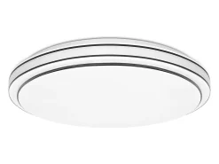 NETTLIFE Plafón-Lámpara de Techo LED Dormitorio - Diámetro 27 cm Lámpara de Cielo Estrellado Lámpara Blanca cálida de 12 W Lámpara Redonda Moderna para Blanco