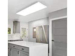 NETTLIFE Plafón-Lámpara de Techo LED, 80 x 30 cm, 39W, 3000K Regulable, Plana, Lámpara con Control Remoto, Panel, , Lámpara de Escritorio para Cocina Blanco