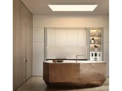 NETTLIFE Plafón-Lámpara de Techo LED, 80 x 30 cm, 39W, 3000K Regulable, Plana, Lámpara con Control Remoto, Panel, , Lámpara de Escritorio para Cocina Blanco