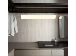 NETTLIFE Plafón-Lámpara de techo LED para, larga, 40 cm, luz diurna, 18 W, luz de techo blanca neutra, para sótano, pasillo, oficina, garaje, dormitorio Blanco