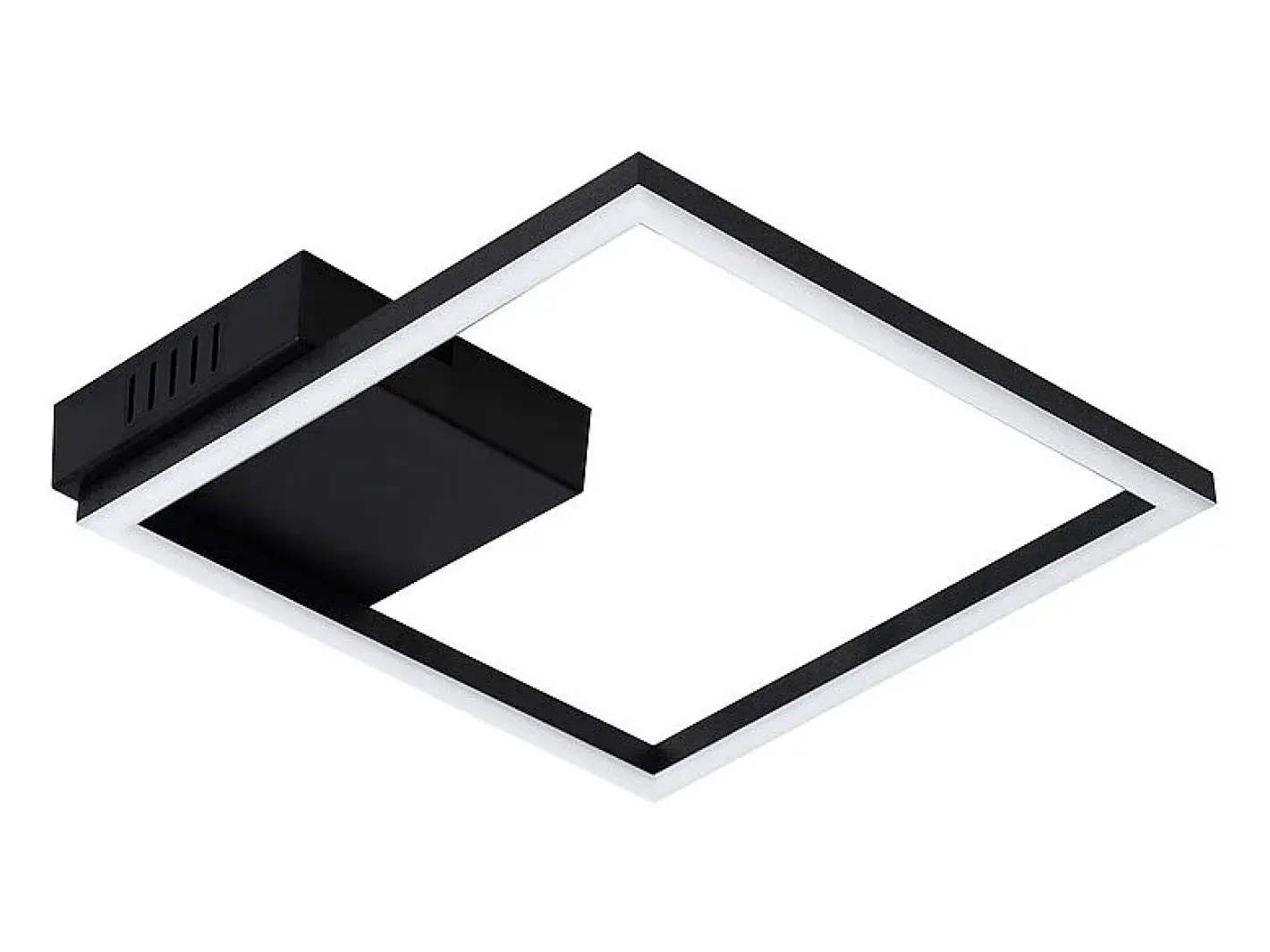 NETTLIFE Plafón-Lámpara de techo LED para cocina, luz de techo, blanco cálido, , diseño moderno, 3000K, 12W Negro