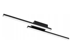 New NETTLIFE Lámpara de Techo LED Negra 12W Lámpara de Metal de Cristal Moderna Luz Cálida 3000K para Dormitorio Pasillo Cocina Oficina Sala de Estar Negro