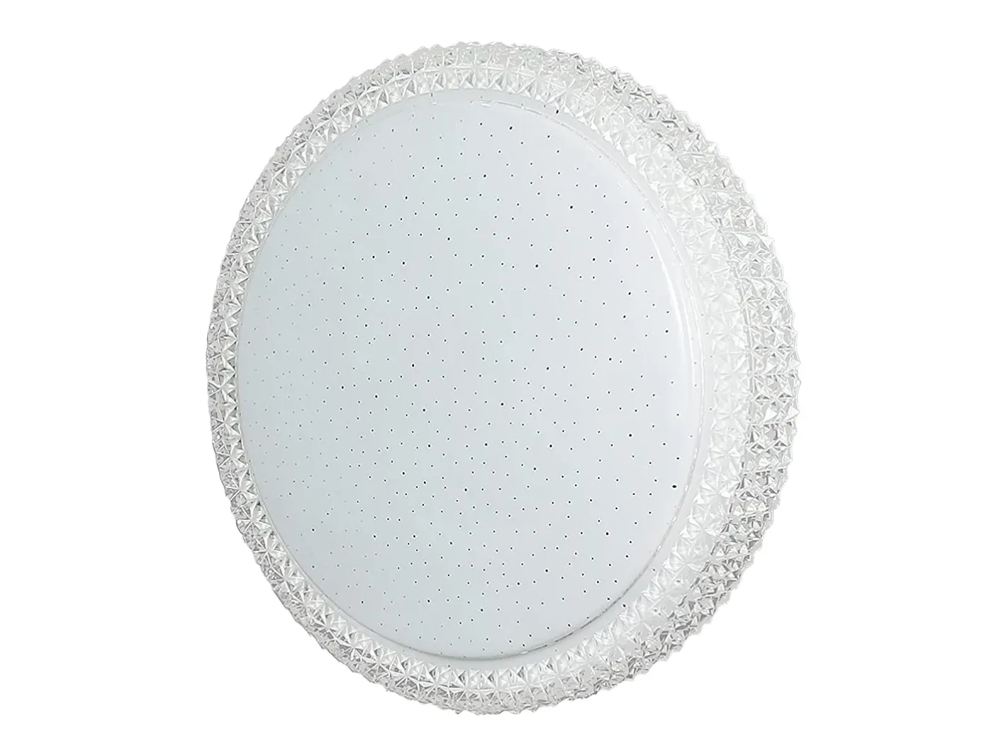NETTLIFE Lámpara de Techo LED con Control Remoto Regulable 18W, Diámetro 30cm, Cielo Estrellado de Cristal Moderno, Adecuada para Dormitorio, Blanco Best