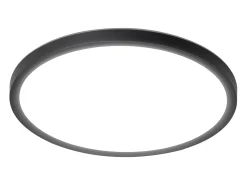 NETTLIFE Plafón-Lámpara LED de techo plana para dormitorio, color , 18 cm, 15 W, no regulable, blanco cálido 3000 K Negro